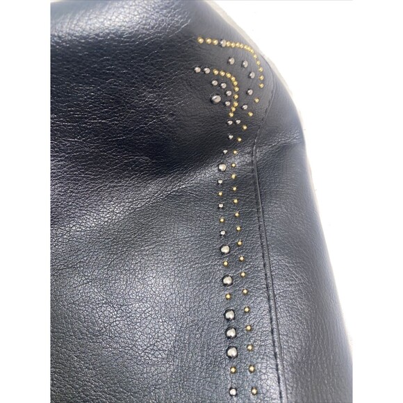 American Eagle Studed Rhine genuine soft Imitation leather tote Bag 16x15 - Picture 12 of 13